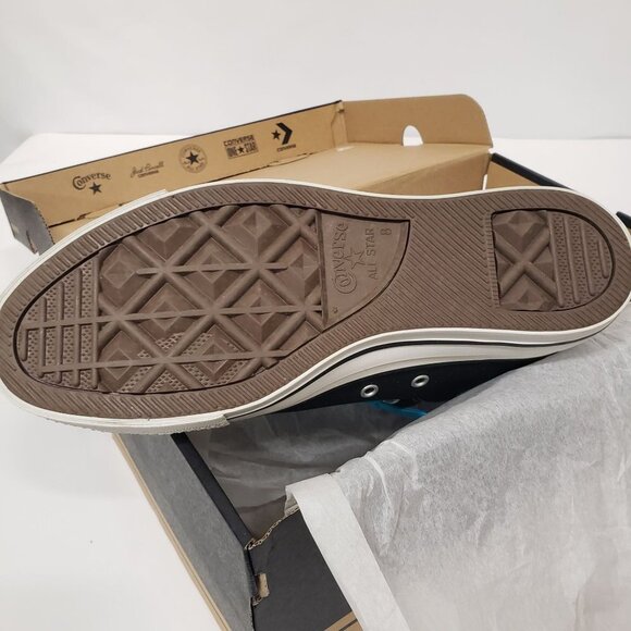 Converse Chuck Taylor Street Mid Mens Shoes Size 8 Color: Black/Blue - Picture 8 of 8